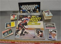1980s & 90s hockey cards, album, picture