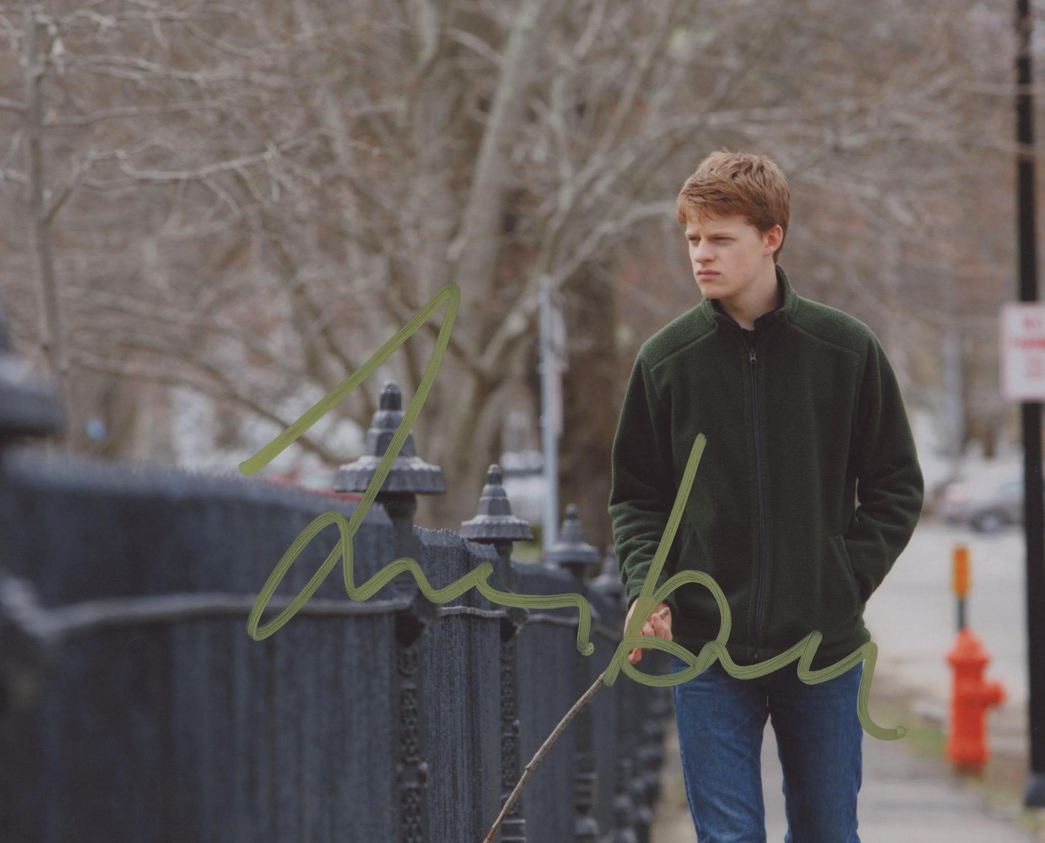 Lucas Hedges signed movie photo