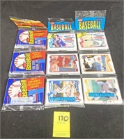 1988, (2) 1990 Fleer Baseball Card Packs