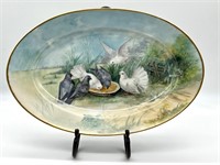 XL LIMOGES HAND PAINTED PLATTER