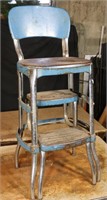 Vintage High Chair and Step Stool