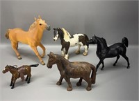 Horse figurines Breyer and others