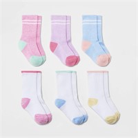 Baby Girls' Striped Athletic Socks - Cat & Jack