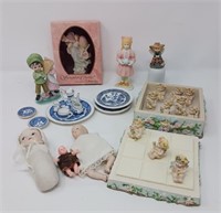Child Sized Figurines and Tea Set