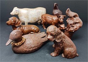 Wood and Resin Animals