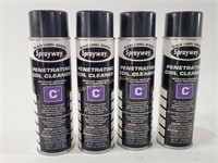 (4) New Sprayway Penetrating Coil Cleaner Cans