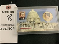 1997 John F. Kennedy  Half Dollar, In Full Color