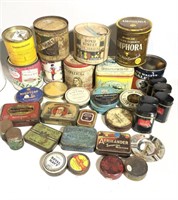 Lot of Vintage Tin Canisters Tobacco