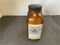 Vintage 6 1/2" Mallinckrodt Zinc Sulfate Poison Bo