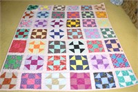 Machine Stitched Quilt - Measures approx. 79 x 68