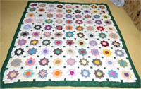 Hand Stitched Quilt -Measures approx. 80 x 68 -
