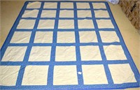 Hand Stitched Quilt -Measures approx. 89 x 75 -