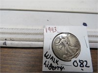 1943  Walking Liberty  Half Dollar