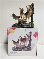 Collectors Packnof Wolves Figurine 7.5"