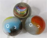 (3) Shooter Marbles