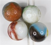 (4) Shooter Marbles