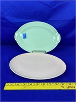 2pc Lu-Ray pastels 9in platters
