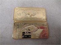 2 1/2 Troy Oz 100 Mills Gold Clad Buffalo