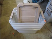 4-- STORAGE TUBS W/ LIDS