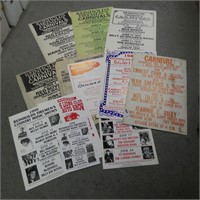 Early Reinholds Carnivals Concert Posters