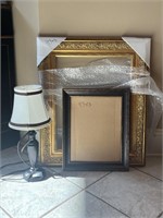 2 Picture Frames & Lamp