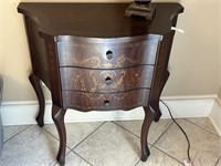 3 Drawer Decorative Wooden Entry Way Table