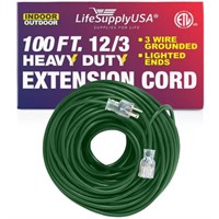 100ft Power Extension Cord Outdoor & Indoor - Wate