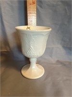 (6) 5 3/4” Milkglass grape pattern replacement