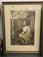 Spring Song Reinthal Newman NY print framed to