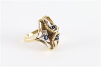 Vintage Shapphire Ring Set