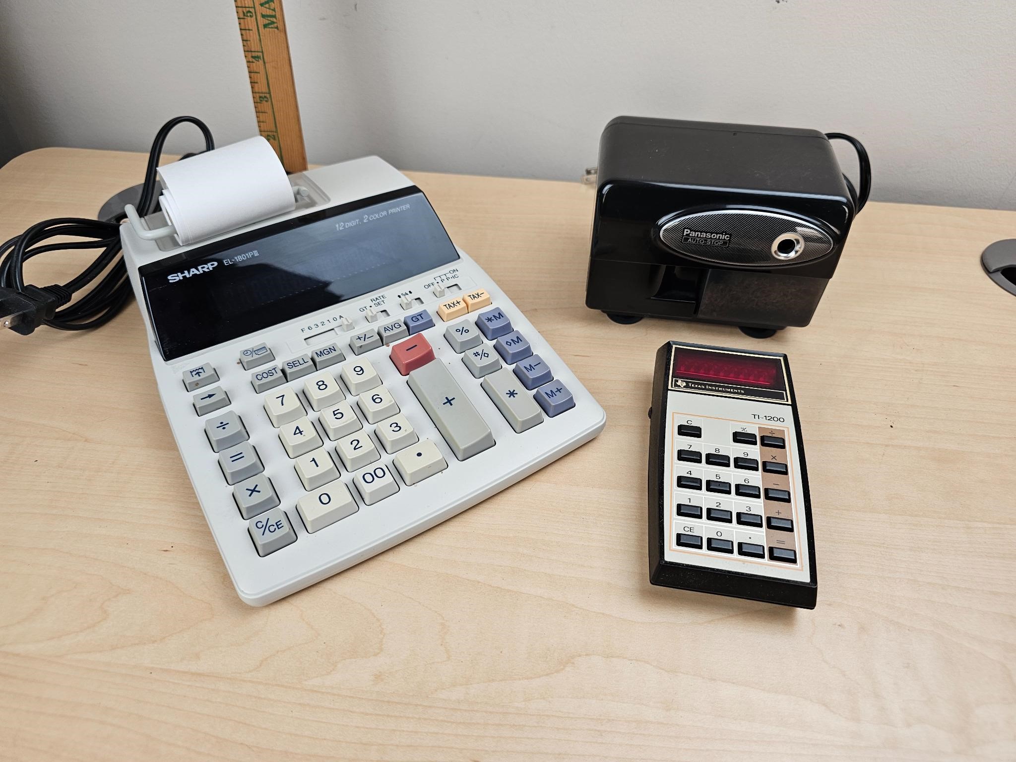 Office Lot- TI & Sharp Calculator/ Panasonic