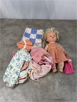 Vintage 1970s Baby Alive with extra clothes
