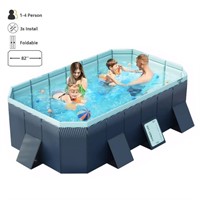 E5160  MONEHANE Foldable Swimming Pool, 82"x55