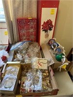 (6) Boxes of Various Christmas Decorations