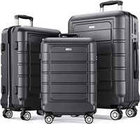 SHOWKOO Luggage Sets Expandable Suitcase Double Wh