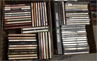 2 boxes of about 68 music CDs, (818)