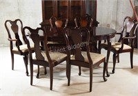Gibbard Solid Mahogany Table with Six Chairs