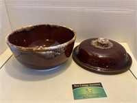 Brown Bowl and lid