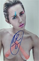 Autograph COA Miley Cyrus Photo