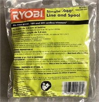 Ryobi Single .080” Line & Spool