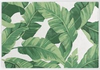 Outdoor Carpet Banana Leaf Print 3’x6'