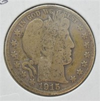 1915 S BARBER HALF DOLLAR G