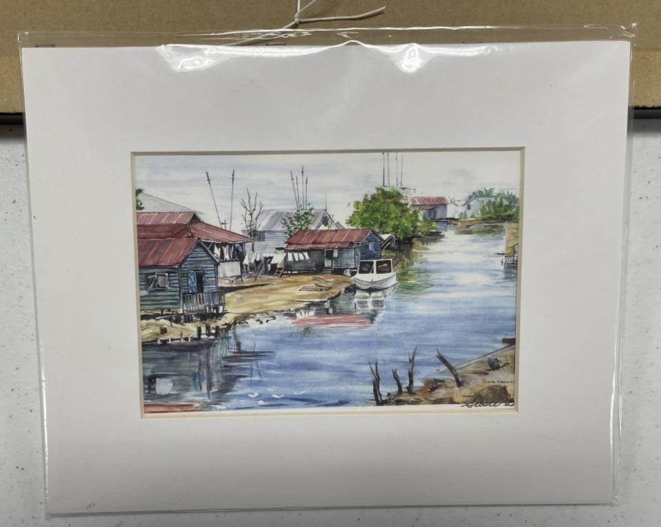 Artist Signed Watercolor Print