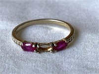 Sterling Silver Ruby Ring Mount