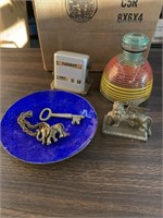 Vintage Key, Paperweight and other collectibles