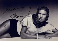 Autograph COA Grace Jones Photo