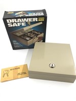 LOCKING DRAWER SAFE WITH KEYS - NEW