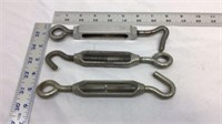 F12) THREE MED SIZE TURN BUCKLES