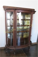 Antique Oak China/Display Cabinet