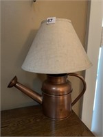 LAMP, MADE WITH WATERING CAN BASE, 17" TALL